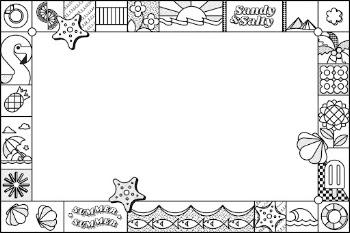 Summer doodle frame, white background | Free Photo - rawpixel