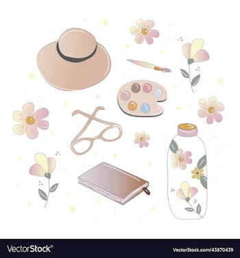 summer drawing kit outline