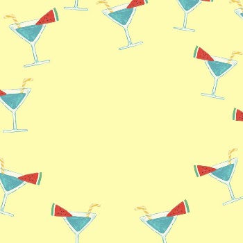 Summer drinks frame, cute doodle | Free Vector - rawpixel