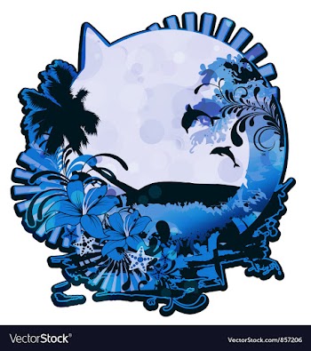 Summer emblem vector image