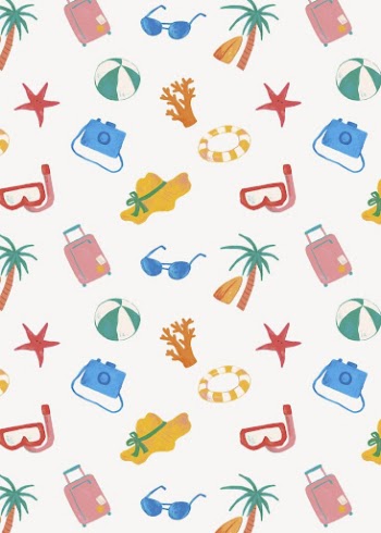 Summer essential doodle pattern, summer | Free Vector - rawpixel