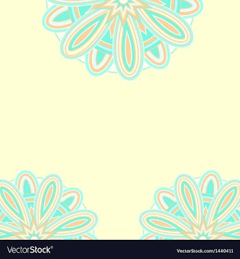 Summer ethnic card template vector image