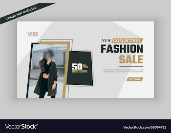 summer fashion sale social media banner template