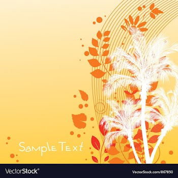Summer floral background vector image