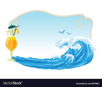 Summer frame vector image