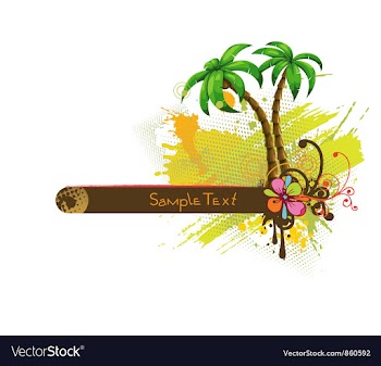 Summer frame vector image