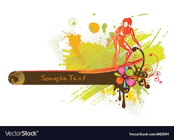 Summer frame vector image
