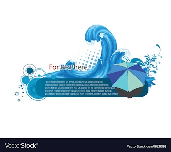 Summer frame vector image
