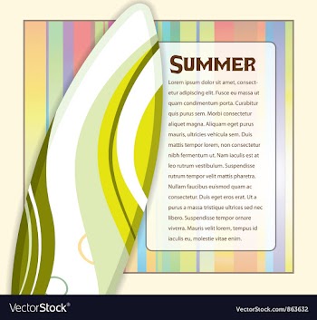 Summer frame vector image