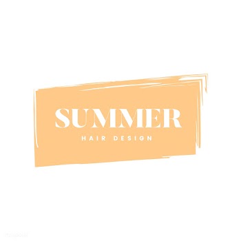 Summer hair design logo vector | Free stock vector - 466351