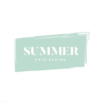 Summer hair design logo vector | Free stock vector - 466412