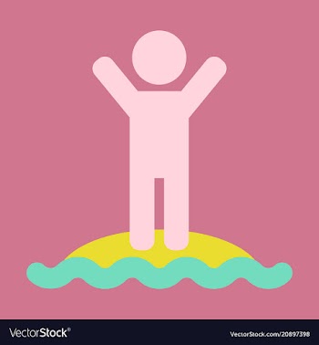 Summer holiday people in the beach design vector image