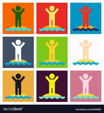 Summer holiday people in the beach design vector image