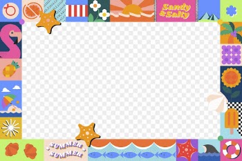 Summer kidcore png frame, border | Free PNG - rawpixel