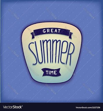 Summer label design vector image