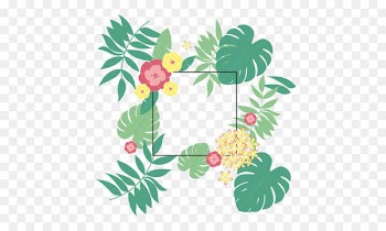 Summer Leaf Euclidean vector Typeface - Leaves Flowers Decorative Patterns Summer Background 