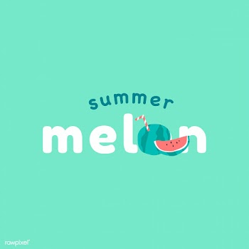Summer melon badge | Free stock vector - 1180286