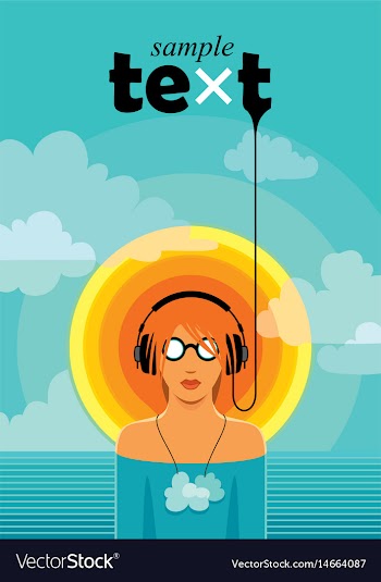Summer music vector image