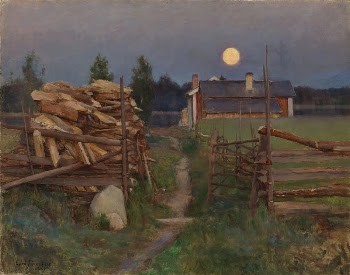 Summer night moon, 1889, Eero | Free Photo - rawpixel