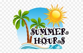 Summer Office Hours St - Palm Tree Beach Clip Art
