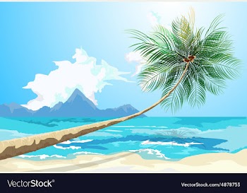 Summer on the beach vector image