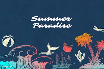 Summer paradise background | Free stock vector - 580246