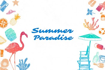 Summer paradise background | Free stock vector - 580284