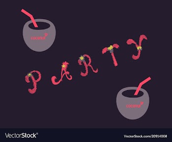 Summer party poster banner greeting template vector image