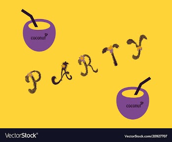 Summer party poster banner greeting template vector image
