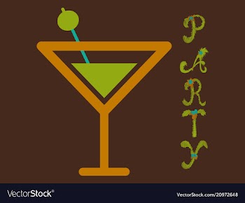 Summer party poster banner greeting template vector image