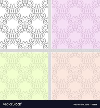 Summer pastel seamless pattern set vector image