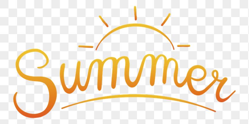 Summer png orange calligraphy, simple | Free PNG - rawpixel