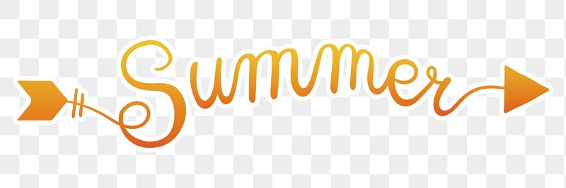 Summer png orange calligraphy, simple | Free PNG - rawpixel