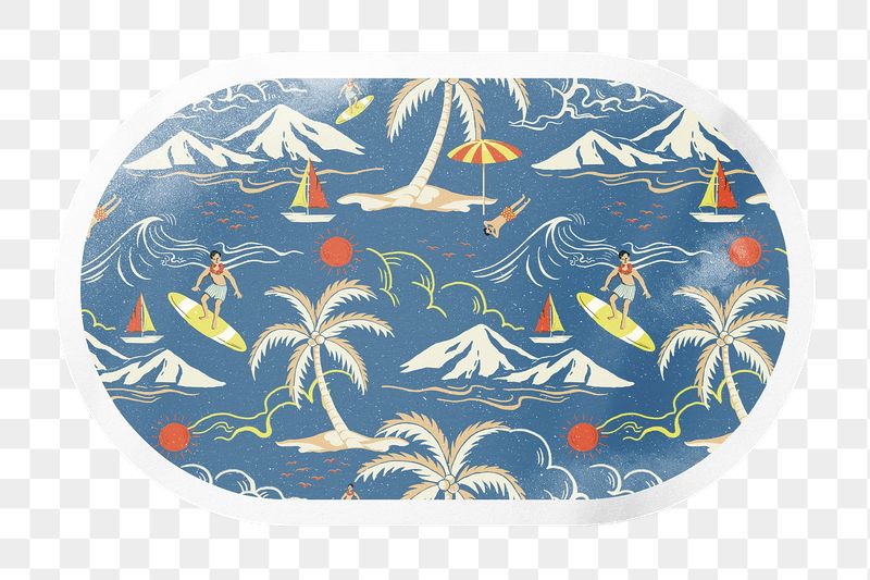 Summer png vacation pattern, tropical | Free PNG - rawpixel