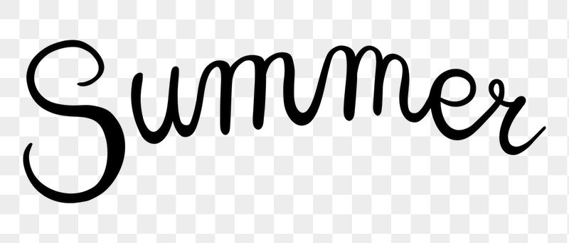 Summer png word, minimal black | Free PNG - rawpixel