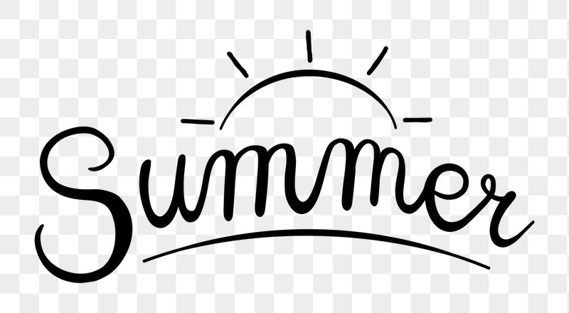 Summer png word, minimal black | Free PNG - rawpixel