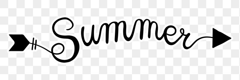 Summer png word, minimal black | Free PNG - rawpixel