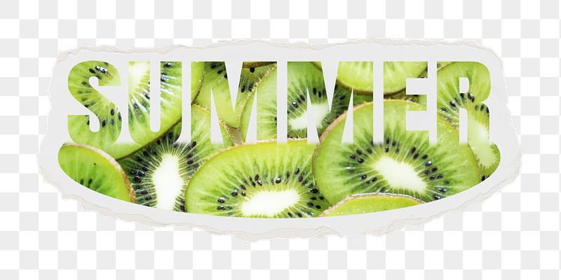 Summer png word sticker, fruit | Free PNG - rawpixel