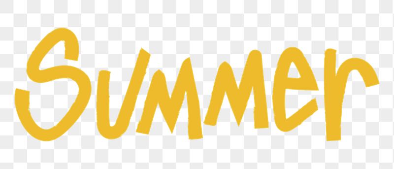 Summer png word sticker, handwritten | Free PNG - rawpixel