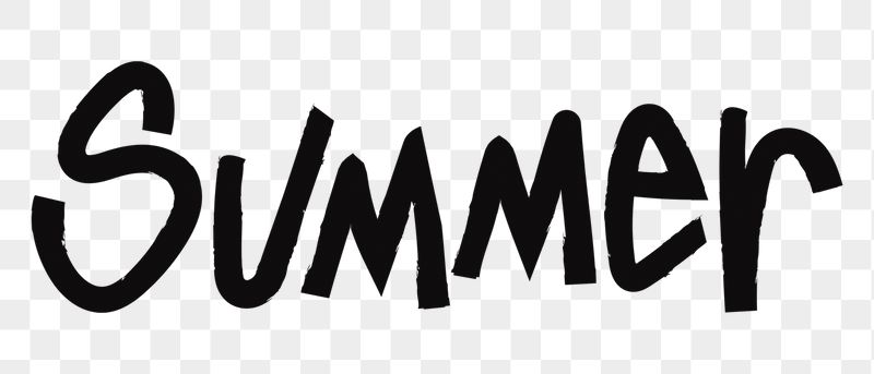 Summer png word sticker, handwritten | Free PNG - rawpixel