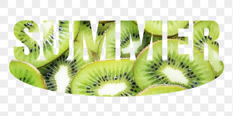 Summer png word sticker, kiwi | Free PNG - rawpixel