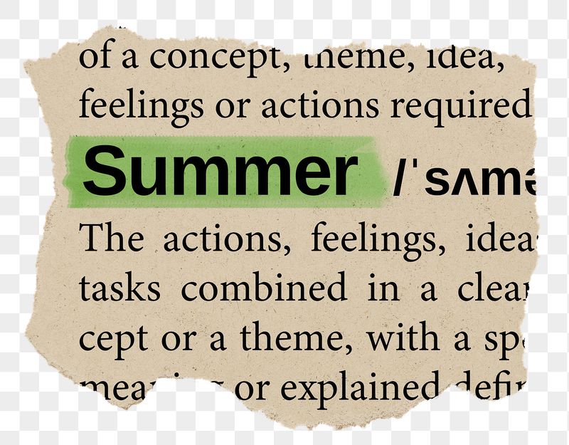 Summer png word sticker, torn | Free PNG - rawpixel