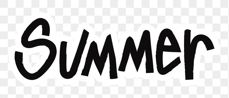 Summer png word sticker typography, | Free PNG - rawpixel
