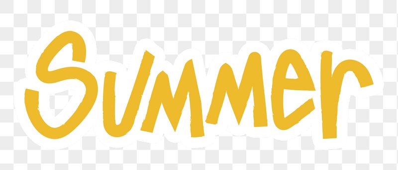 Summer png word sticker typography, | Free PNG - rawpixel