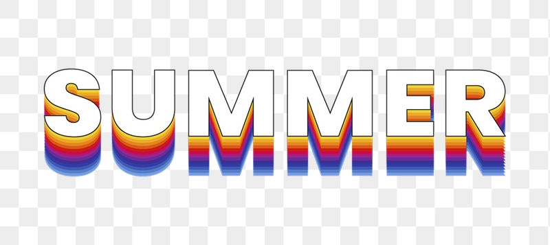 Summer png word sticker typography, | Free PNG - rawpixel