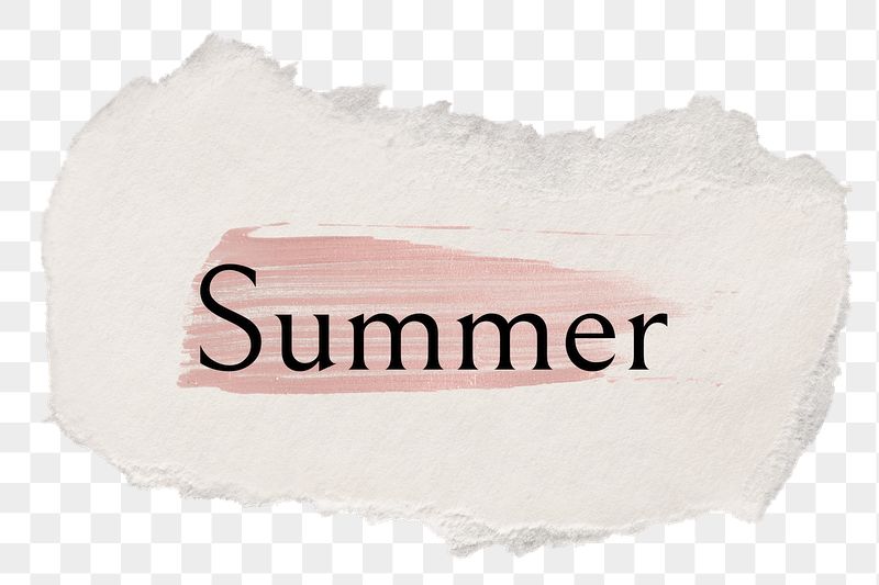 Summer png word sticker typography, | Free PNG - rawpixel