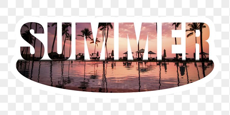 Summer png word sticker, white | Free PNG - rawpixel