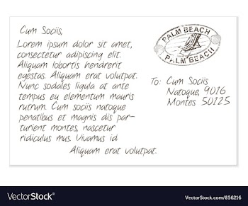 Summer postcard vector image