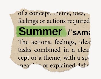 Summer ripped dictionary, editable word | Free PSD - rawpixel
