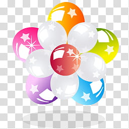 Summer s, multicolored balloon flower illustration transparent background PNG clipart